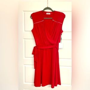 Red Calvin Klein Dress size 12